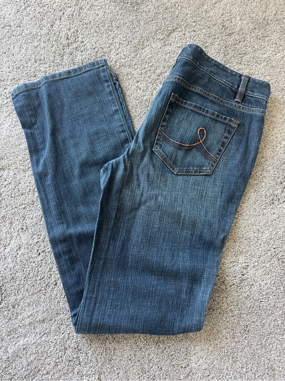 LOFT Women's Dark Blue Bootcut Jeans